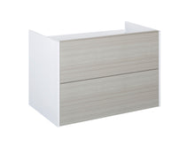 Lafiness Marti meuble lavabo 80cm 2 tiroirs gris-blanc