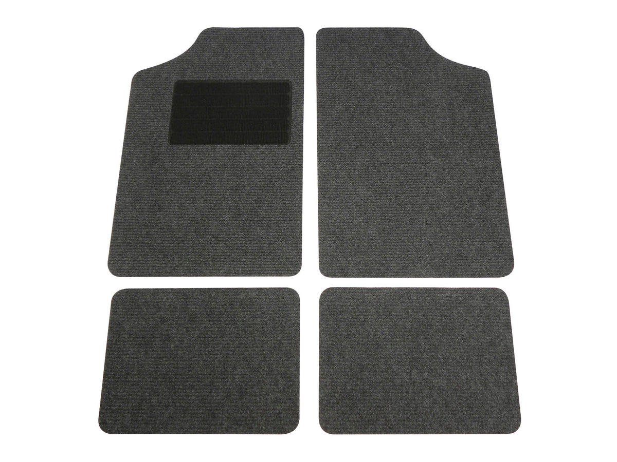Carpoint Mattenset 4 stuks antraciet