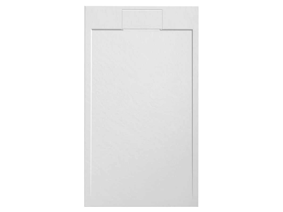 Lafiness Medusa douchetub 140x90x2,6 cm composiet leisteen look wit