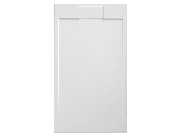 Lafiness Medusa douchetub 140x90x2,6 cm composiet leisteen look wit