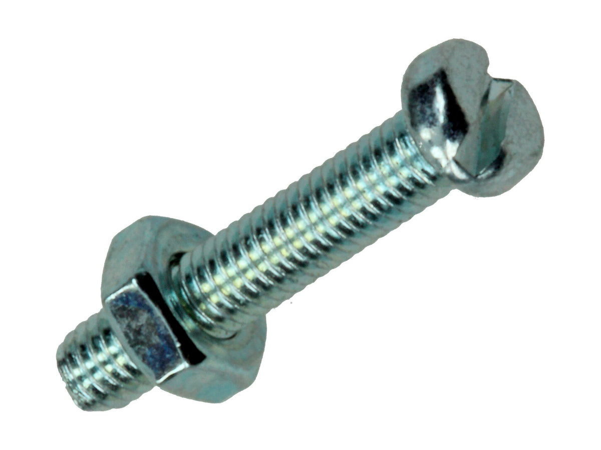 Mack Metaalschroeven met moer 16x3 mm verzinkt 27 stuks