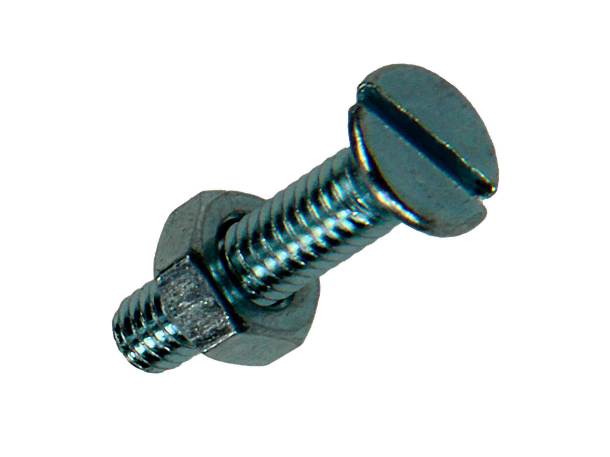 Mack Metaalschroeven met moer 16x4 mm afgeplatte kop verzinkt 20 stuks