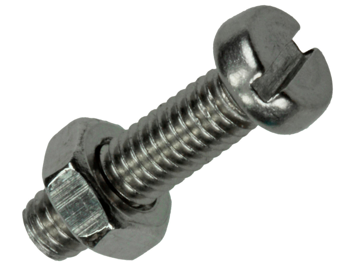 Mack Metaalschroeven met moer 16x4 mm inox 12 stuks