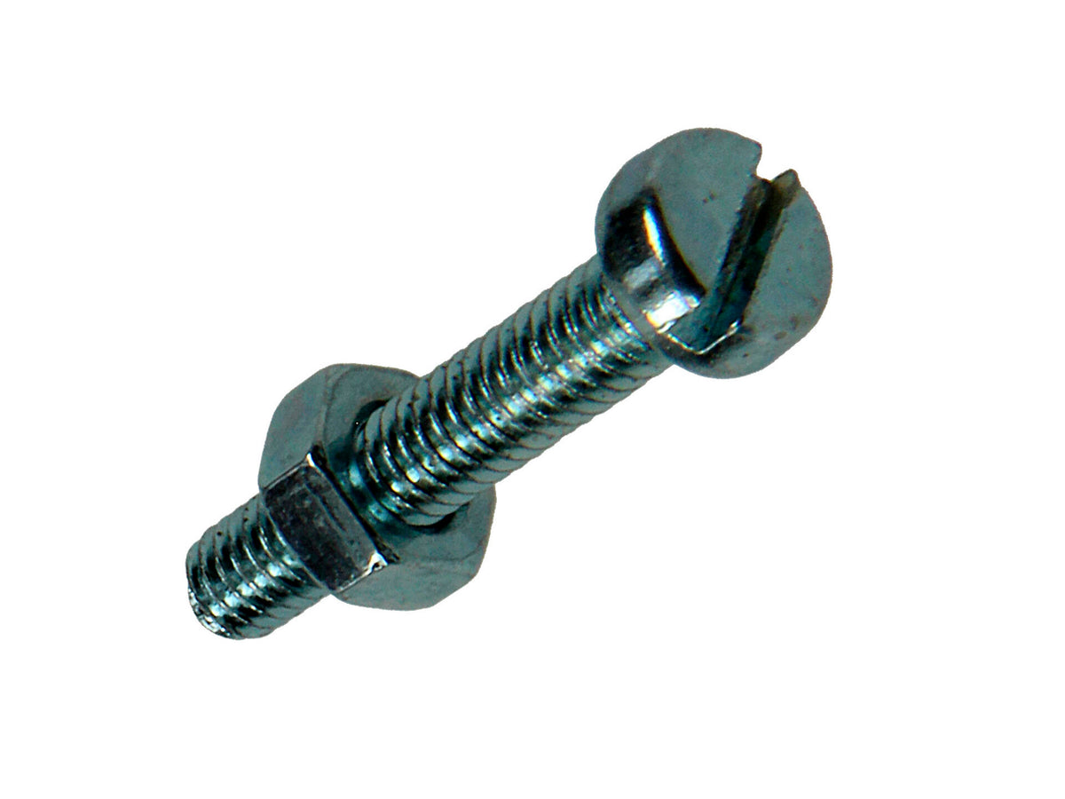 Mack Metaalschroeven met moer 20x4 mm verzinkt 18 stuks