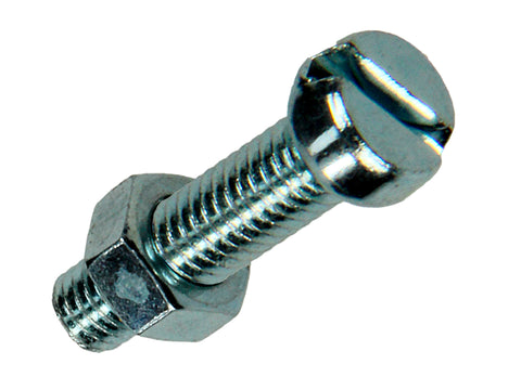 Mack Metaalschroeven met moer 20x5 mm verzinkt 38 stuks