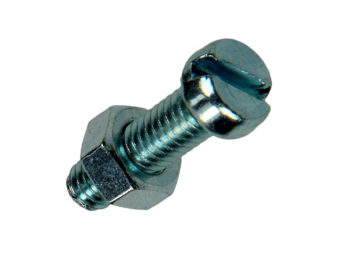 Mack Metaalschroeven met moer 20x6 mm verzinkt 10 stuks