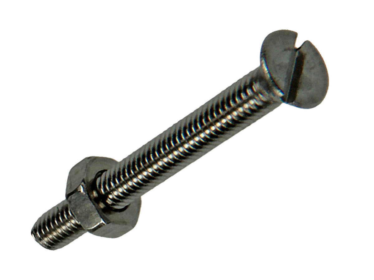 Mack Metaalschroeven met moer 25x3 mm inox 15 stuks