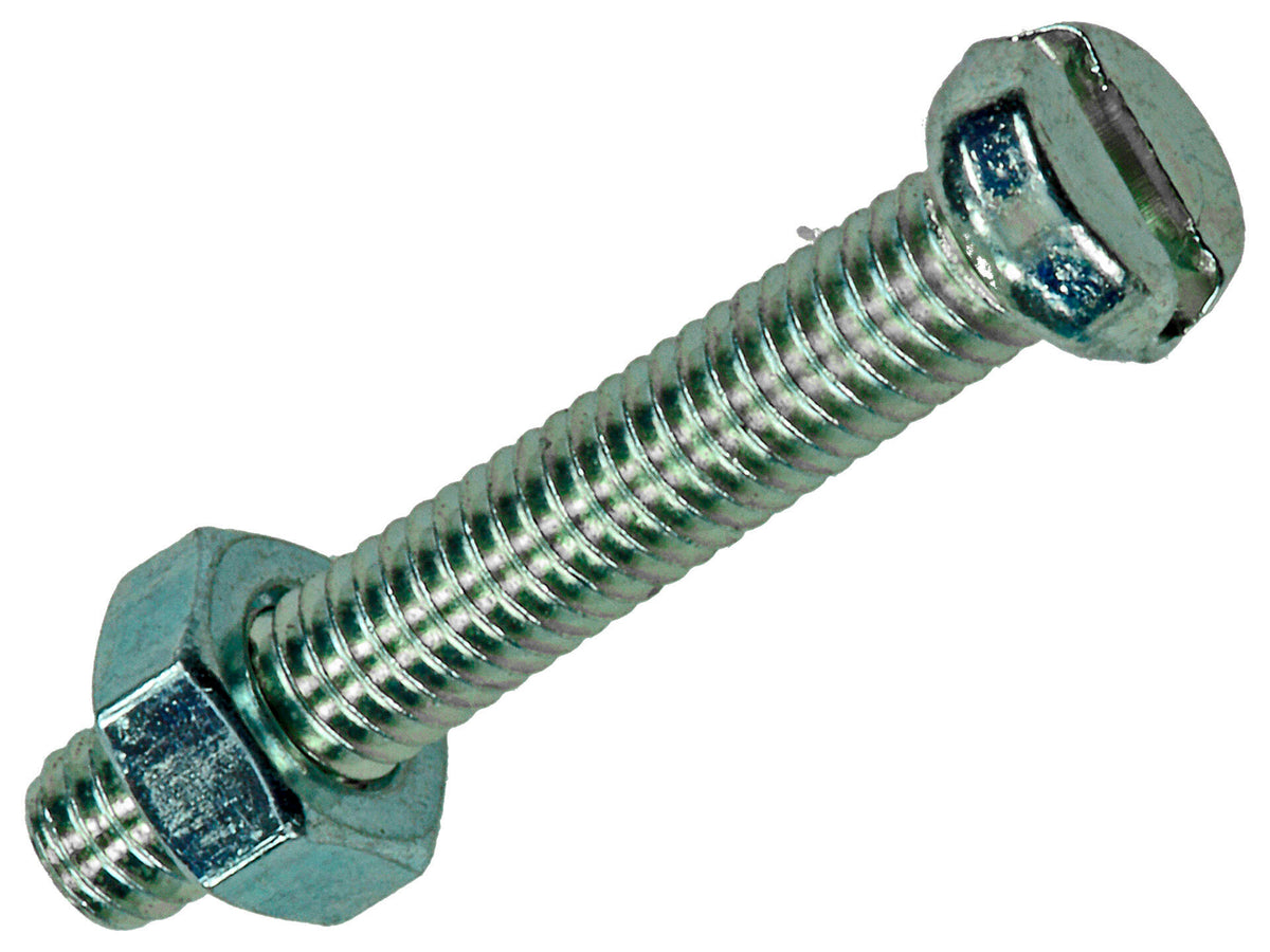 Mack Metaalschroeven met moer 25x4 mm verzinkt 16 stuks