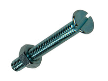 Mack Metaalschroeven met moer 30x4 mm afgeplatte kop verzinkt 14 stuks