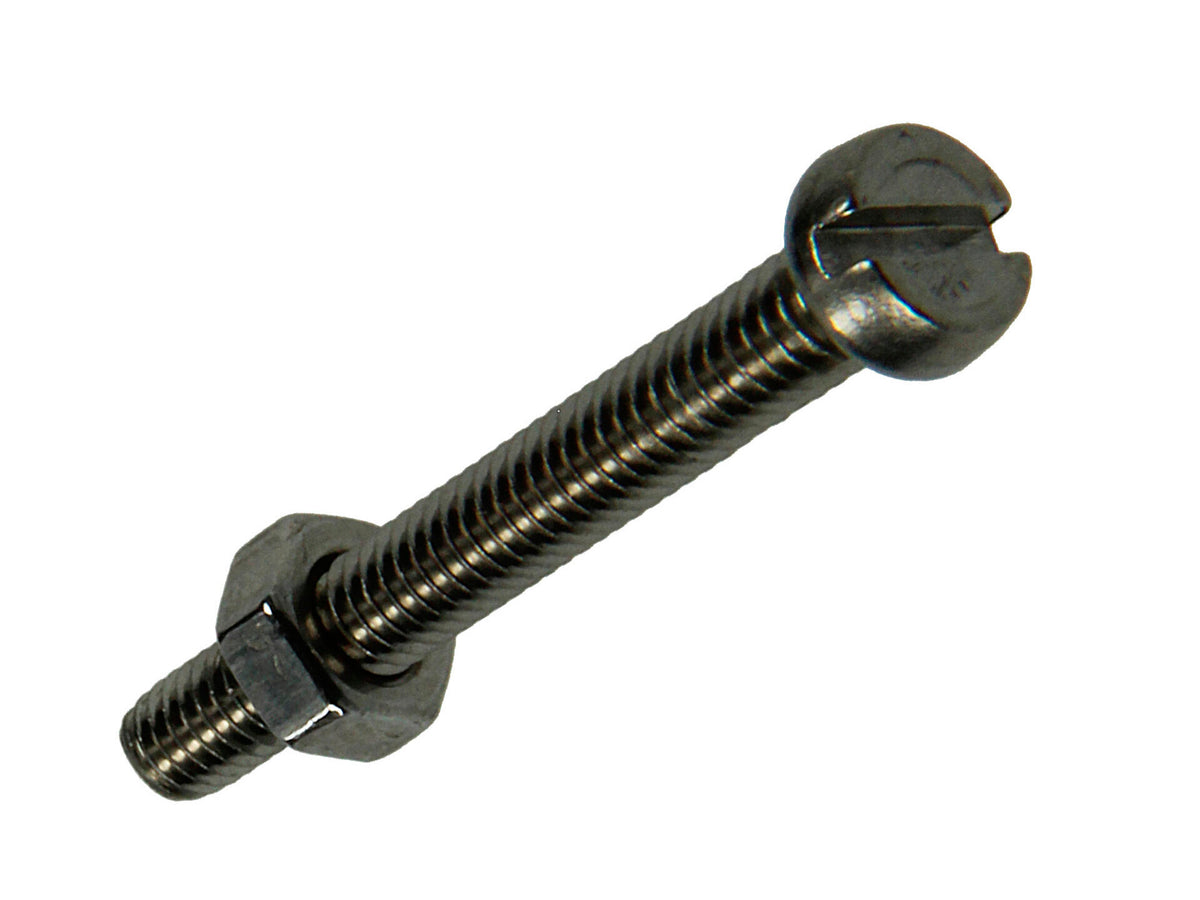 Mack Metaalschroeven met moer 30x4 mm inox 9 stuks