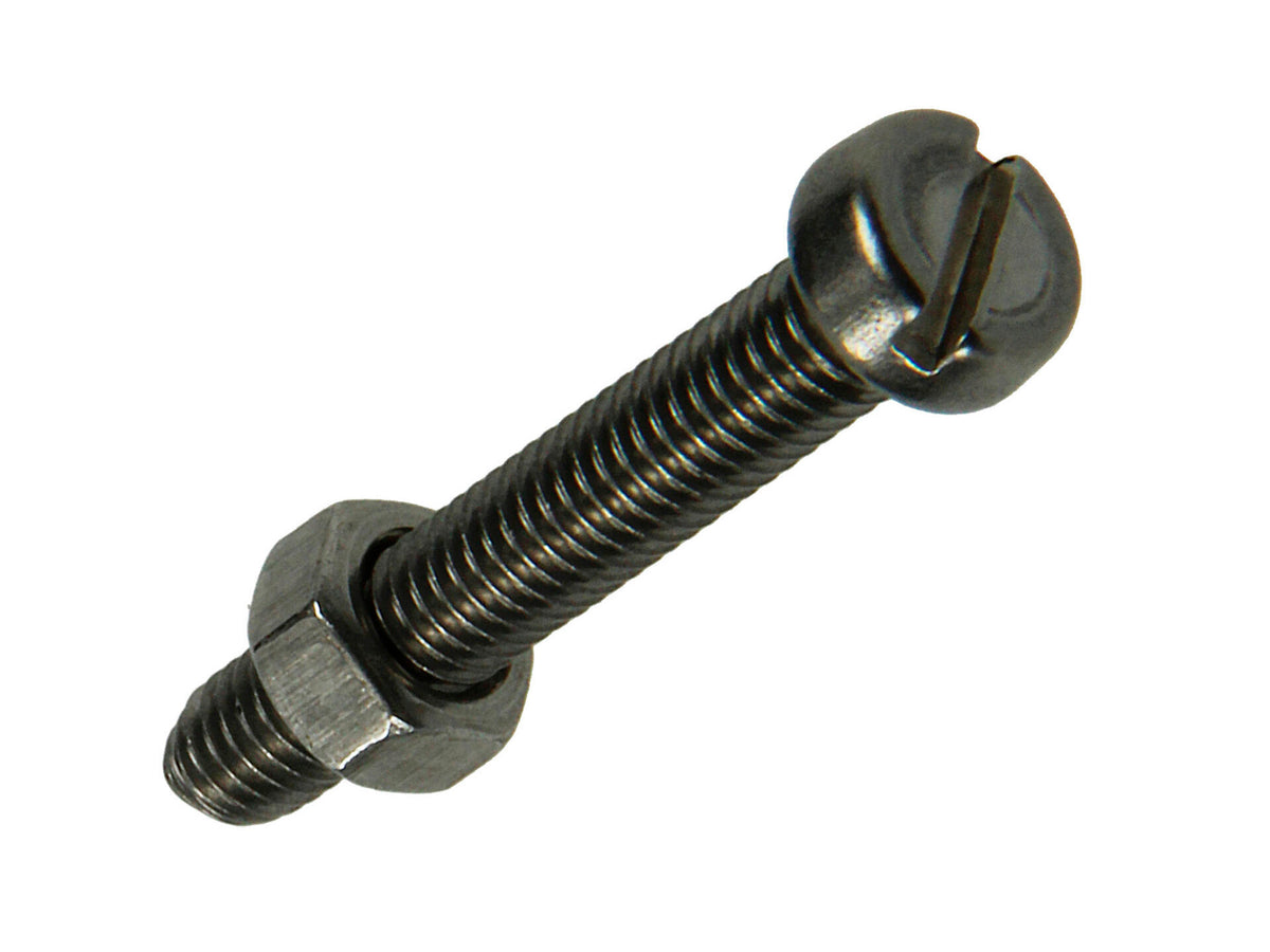 Mack Metaalschroeven met moer 30x5 mm inox 6 stuks