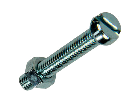 Mack Metaalschroeven met moer 30x5 mm verzinkt 28 stuks
