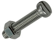 Mack Metaalschroeven met moer 30x6 mm inox 4 stuks