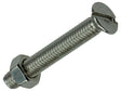 Mack Metaalschroeven met moer 35x5 mm inox 5 stuks