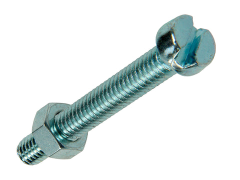 Mack Metaalschroeven met moer 40x6 mm verzinkt 16 stuks