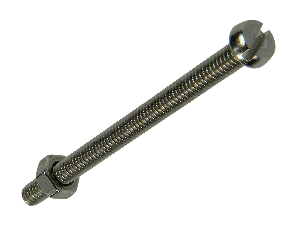 Mack Metaalschroeven met moer 50x4 mm inox 7 stuks