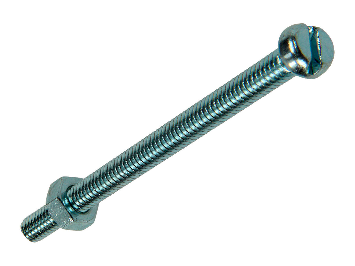 Mack Metaalschroeven met moer 50x4 mm verzinkt 9 stuks