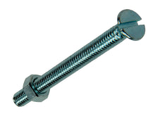 Mack Metaalschroeven met moer 50x5 mm afgeplatte kop verzinkt 8 stuks