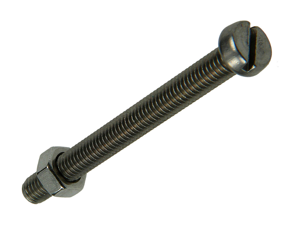 Mack Metaalschroeven met moer 50x5 mm inox 4 stuks