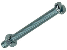 Mack Metaalschroeven met moer 50x5 mm verzinkt 8 stuks