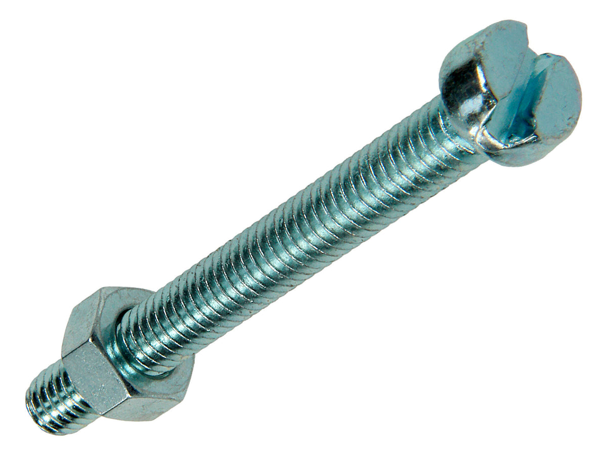 Mack Metaalschroeven met moer 50x6 mm verzinkt 5 stuks