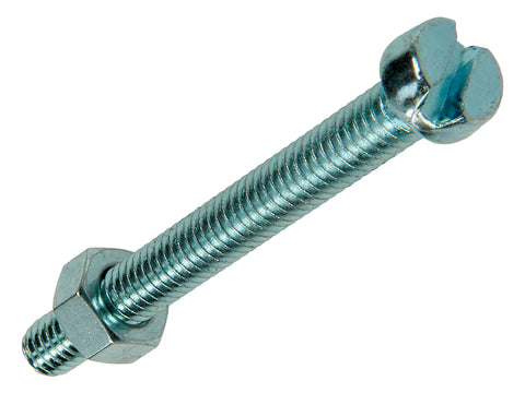 Mack Metaalschroeven met moer 50x6 mm verzinkt 5 stuks