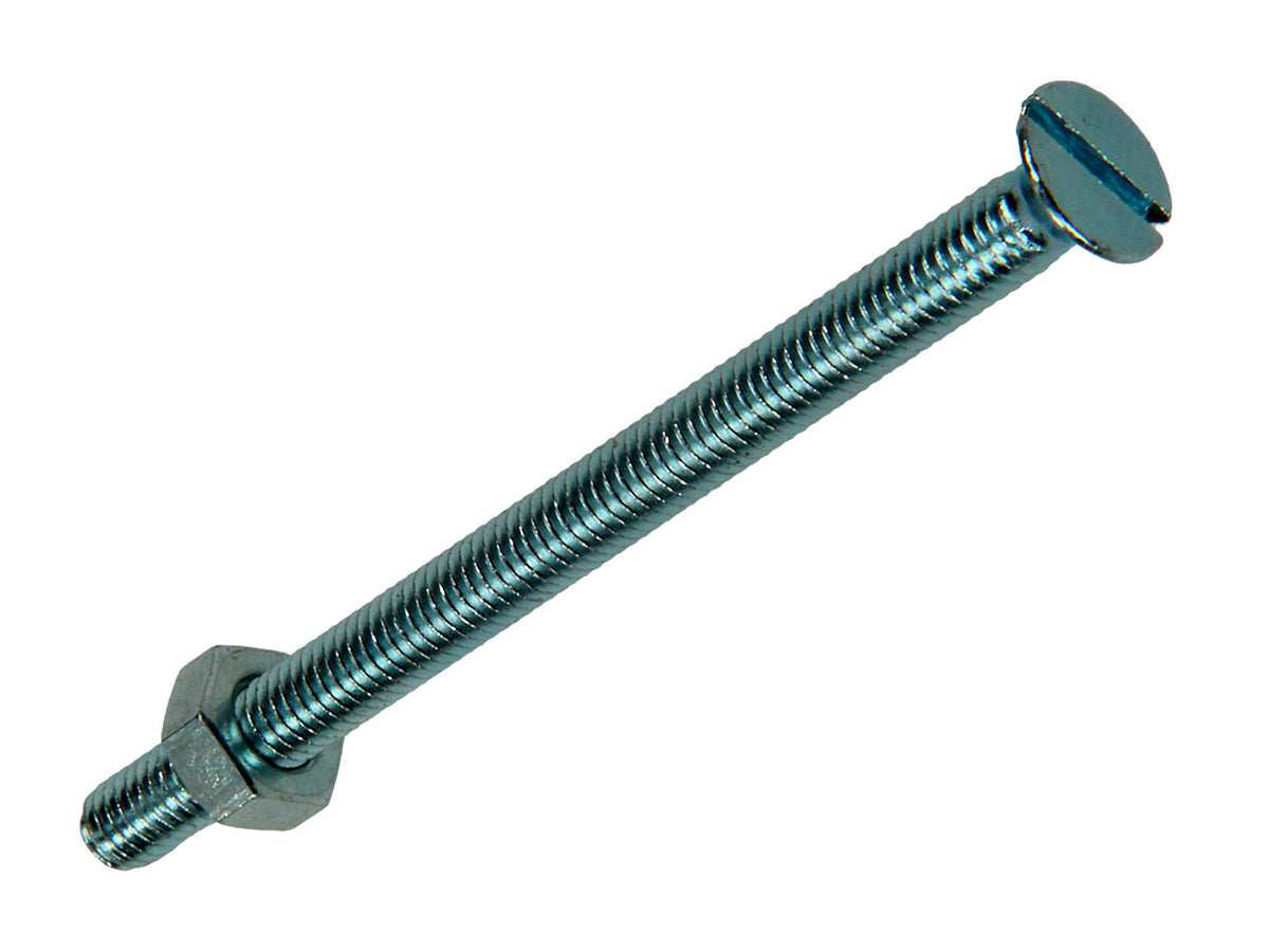 Mack Metaalschroeven met moer 60x4 mm verzinkt 6 stuks