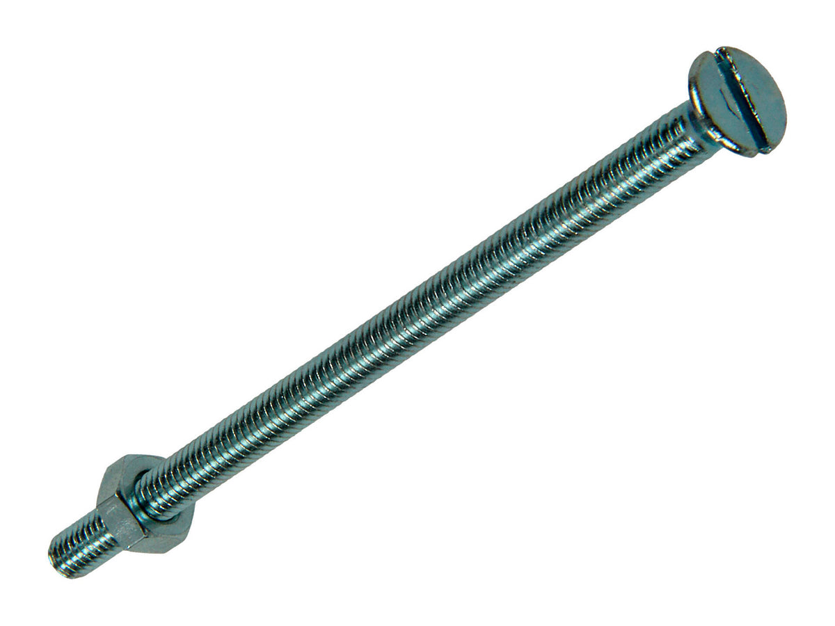 Mack Metaalschroeven met moer 70x4 mm verzinkt 4 stuks