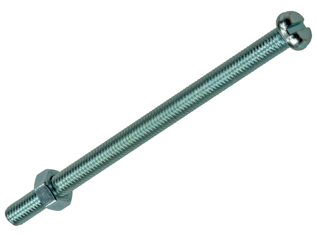 Mack Metaalschroeven met moer 80x5 mm verzinkt 3 stuks