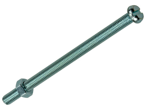 Mack Metaalschroeven met moer 80x5 mm verzinkt 3 stuks