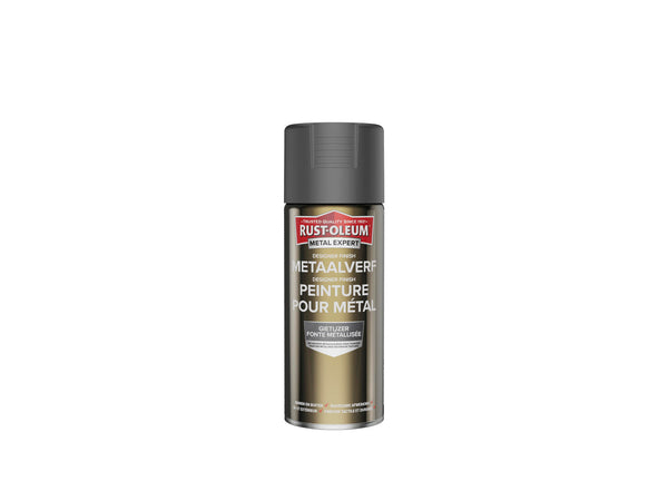 Rust-oleum Metal Expert Designer Finish peinture pour métal 0,4l fonte métallisée