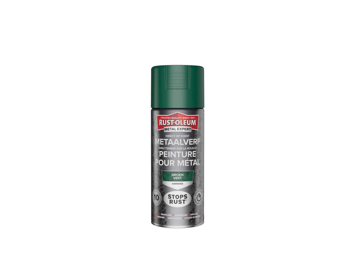 Rust-oleum Metal Expert metaalverf hamerslag 0,4l groen