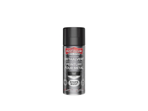 Rust-oleum Metal Expert metaalverf hamerslag 0,4l zwart