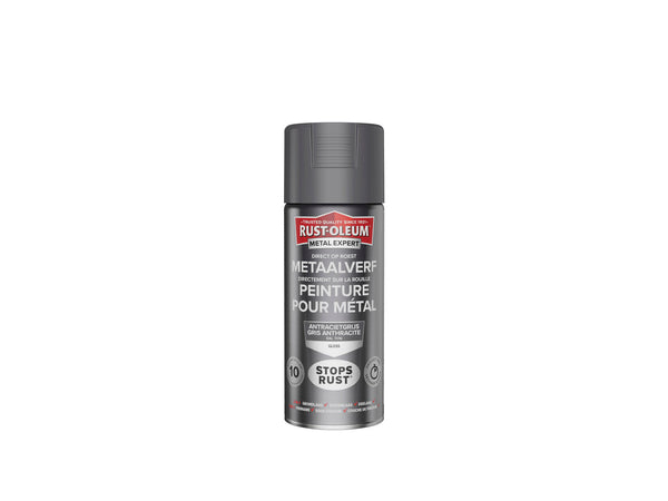 Rust-oleum Metal Expert metaalverf hoogglans 0,4l antracietgrijs