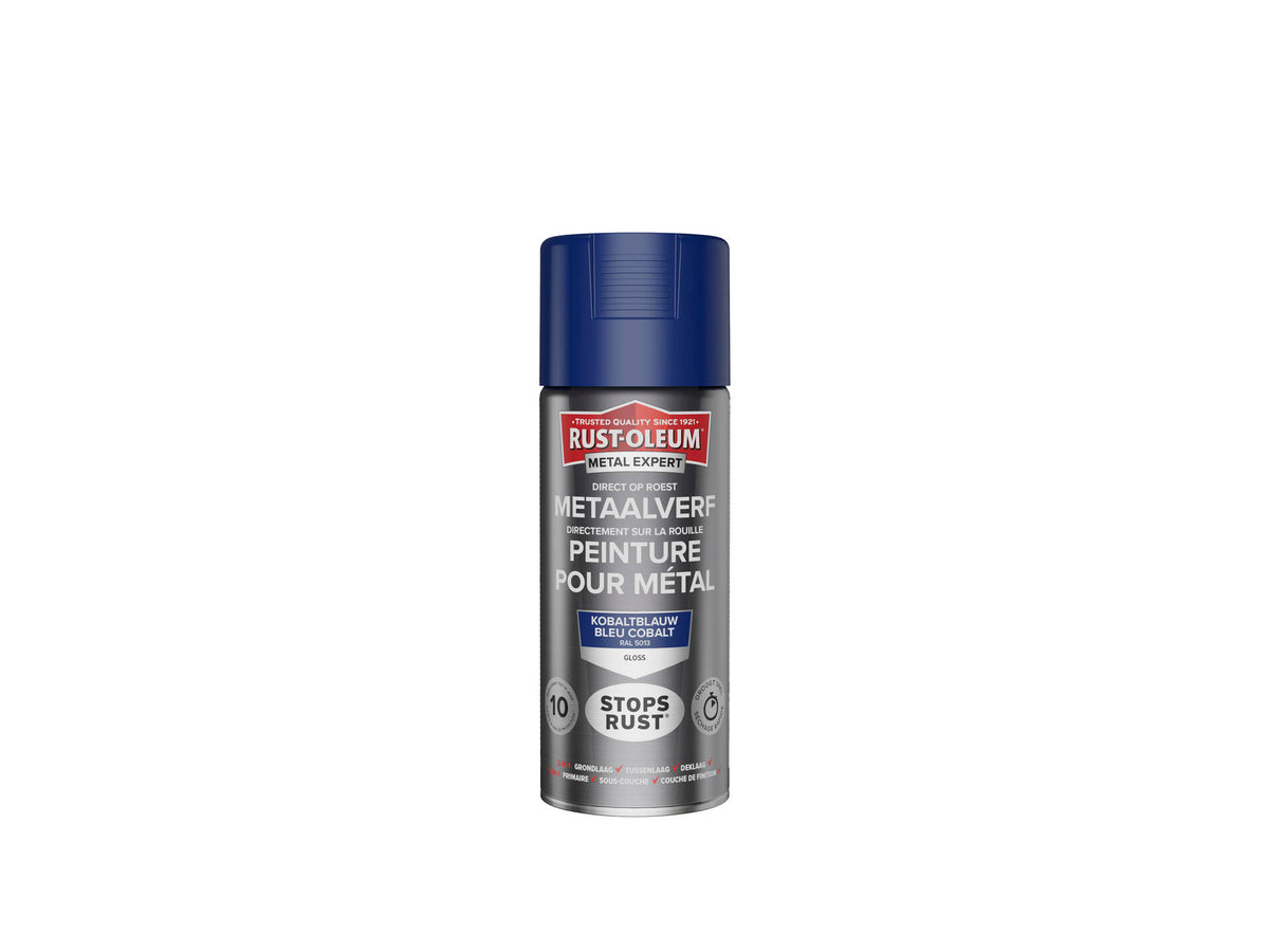 Rust-oleum Metal Expert metaalverf hoogglans 0,4l kobalt blauw
