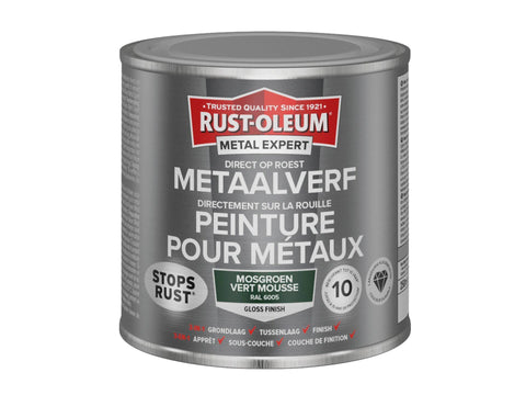 Rust-oleum Metal Expert metaalverf hoogglans 250ml mosgroen