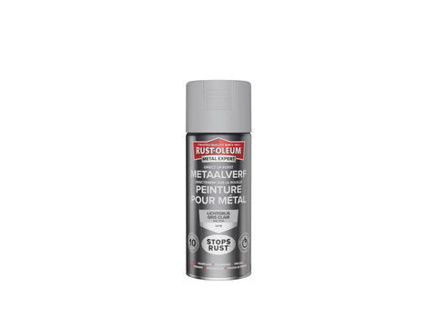 Rust-oleum Metal Expert metaalverf zijdeglans 0,4l lichtgrijs
