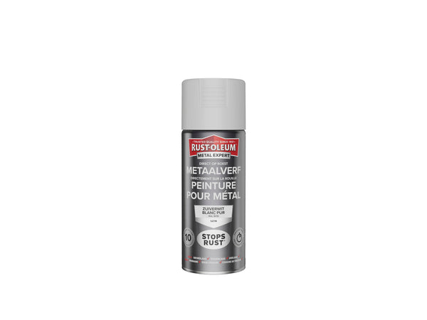 Rust-oleum Metal Expert metaalverf zijdeglans 0,4l zuiver wit