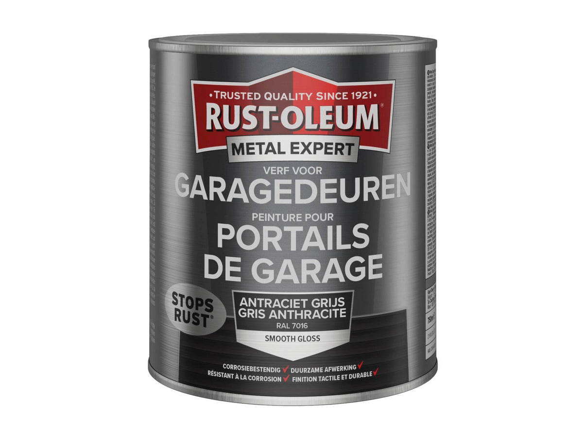 Rust-oleum Metal Expert verf voor garagedeuren 750ml antracietgrijs