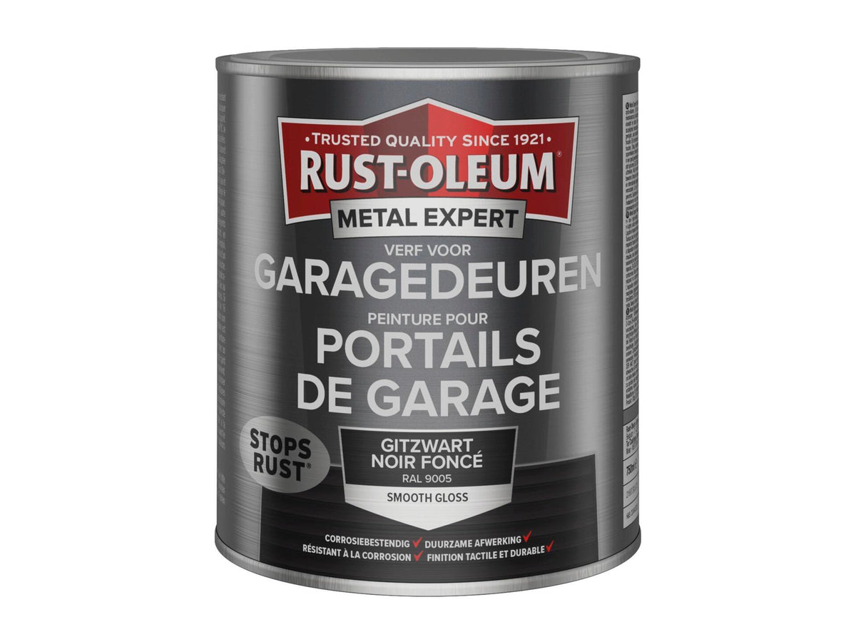 Rust-oleum Metal Expert verf voor garagedeuren 750ml zwart