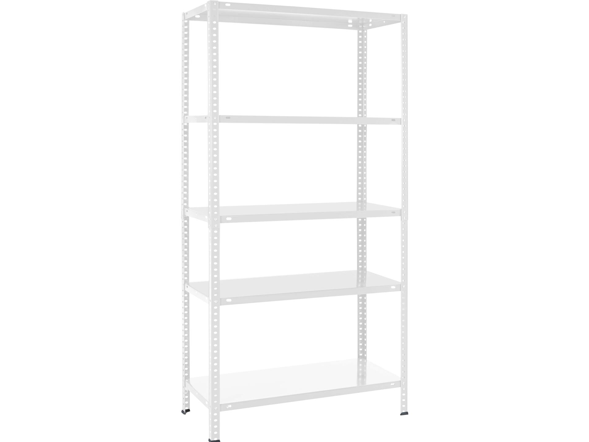 Practo Home Metal Rack opbergrek 180x90x40 cm metaal wit