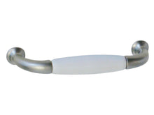 Linea Bertomani Poignée de meuble 96-110 mm porcelaine nickelé blanc