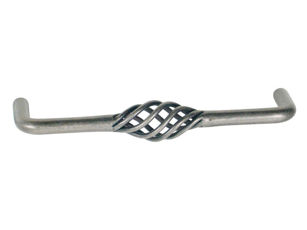Linea Bertomani Poignée de meuble 96mm laiton vieux fer