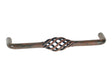 Linea Bertomani Poignée de meuble torsade 96-120 mm fer rouille