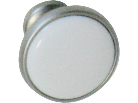Linea Bertomani Meubelknop 30mm porselein vernikkeld wit
