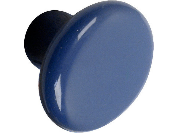 Linea Bertomani Bouton de meuble 32mm porcelaine bleu