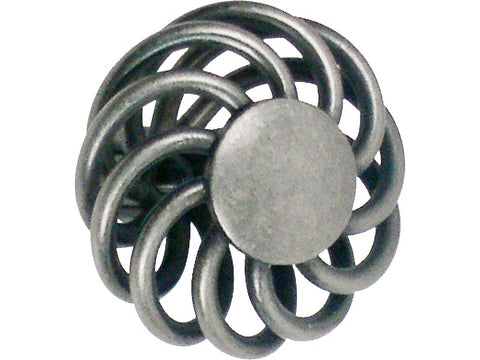 Linea Bertomani Meubelknop spiraal 38mm antiek ijzer