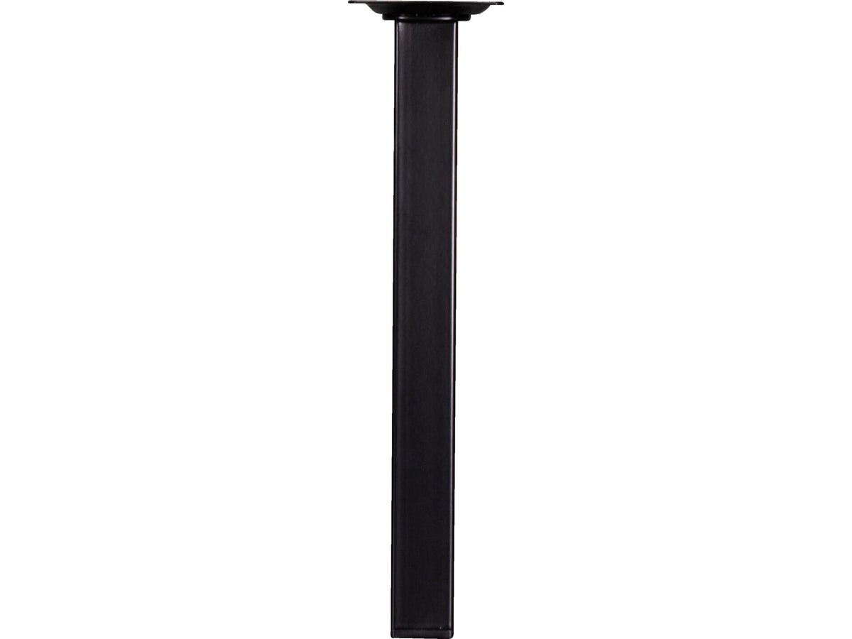 Meubelpoot 25x25 mm 25cm metaal zwart