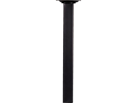Meubelpoot 25x25 mm 25cm metaal zwart