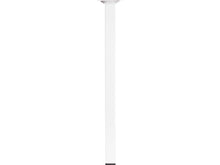 Meubelpoot 25x25 mm 40cm metaal wit